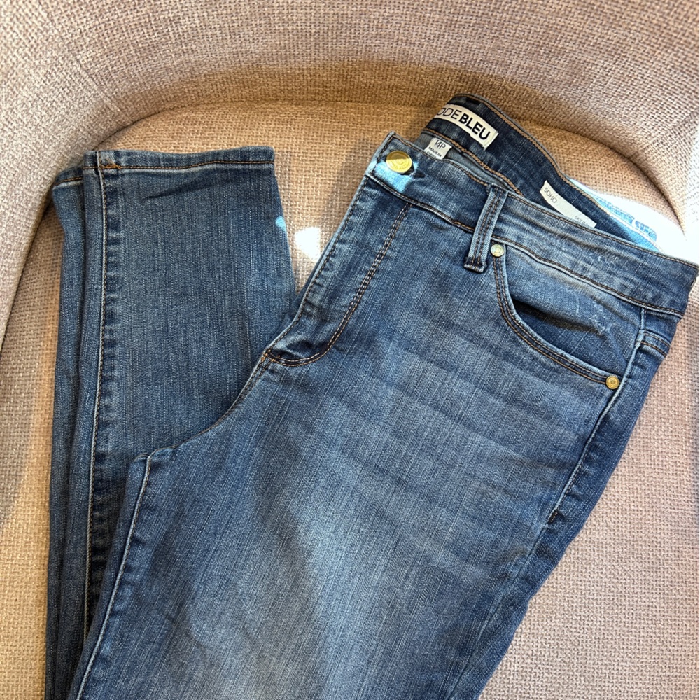 Code Bleu Soho Skinny Faded Blue Denim Jeans - Picture 5 of 6